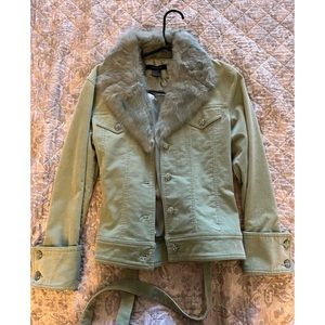 Small Courderoy & Faux Fur Jacket